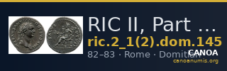 RIC II, Part 1 (second edition) Domitian 145 — CANOA
