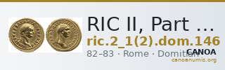 RIC II, Part 1 (second edition) Domitian 146 — CANOA
