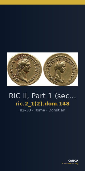 RIC II, Part 1 (second edition) Domitian 148 — CANOA