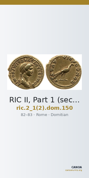RIC II, Part 1 (second edition) Domitian 150 — CANOA