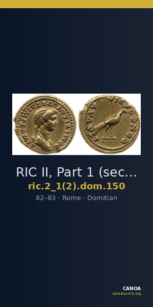 RIC II, Part 1 (second edition) Domitian 150 — CANOA