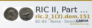 RIC II, Part 1 (second edition) Domitian 151 — CANOA