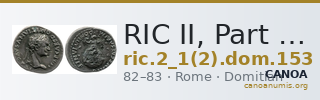 RIC II, Part 1 (second edition) Domitian 153 — CANOA