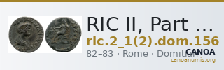 RIC II, Part 1 (second edition) Domitian 156 — CANOA