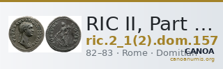 RIC II, Part 1 (second edition) Domitian 157 — CANOA