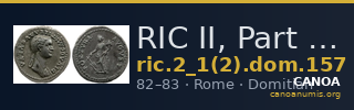 RIC II, Part 1 (second edition) Domitian 157 — CANOA
