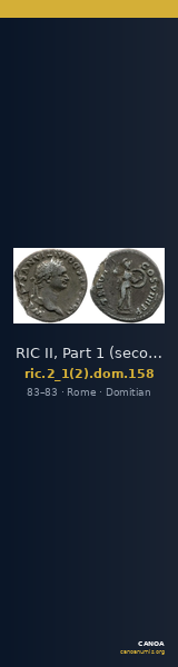 RIC II, Part 1 (second edition) Domitian 158 — CANOA