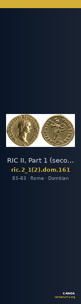 RIC II, Part 1 (second edition) Domitian 161 — CANOA