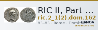 RIC II, Part 1 (second edition) Domitian 162 — CANOA