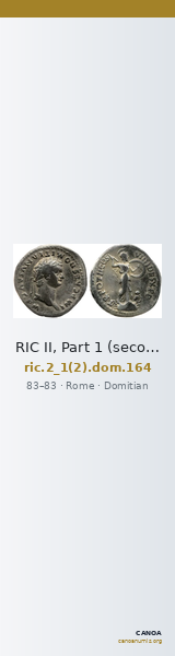 RIC II, Part 1 (second edition) Domitian 164 — CANOA