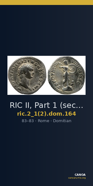 RIC II, Part 1 (second edition) Domitian 164 — CANOA