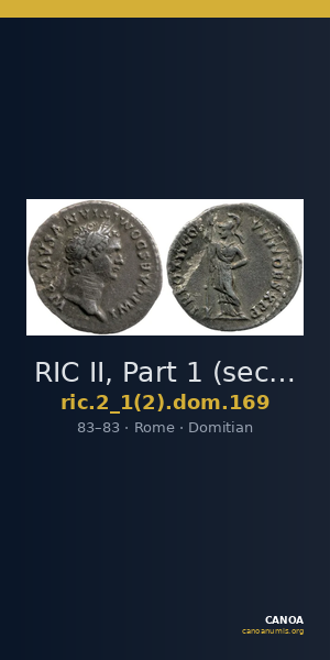RIC II, Part 1 (second edition) Domitian 169 — CANOA