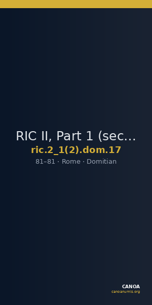RIC II, Part 1 (second edition) Domitian 17 — CANOA