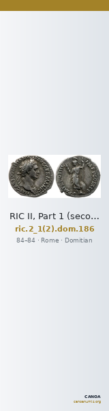 RIC II, Part 1 (second edition) Domitian 186 — CANOA