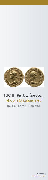 RIC II, Part 1 (second edition) Domitian 195 — CANOA