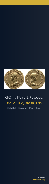 RIC II, Part 1 (second edition) Domitian 195 — CANOA