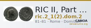 RIC II, Part 1 (second edition) Domitian 2 — CANOA