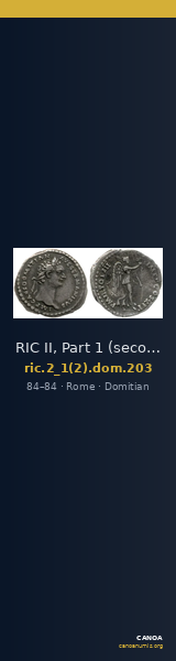 RIC II, Part 1 (second edition) Domitian 203 — CANOA