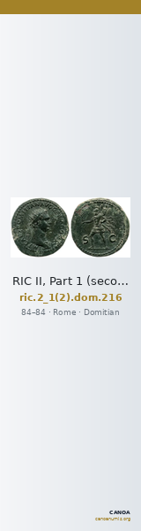 RIC II, Part 1 (second edition) Domitian 216 — CANOA