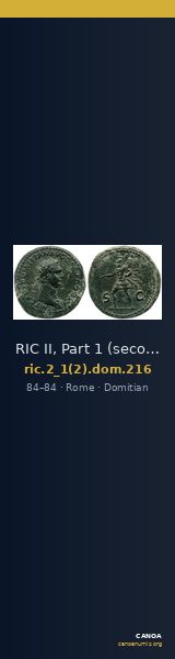 RIC II, Part 1 (second edition) Domitian 216 — CANOA