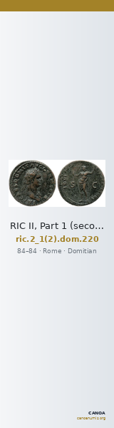 RIC II, Part 1 (second edition) Domitian 220 — CANOA