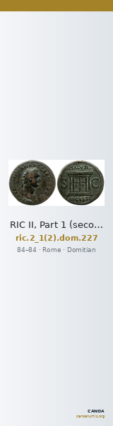 RIC II, Part 1 (second edition) Domitian 227 — CANOA