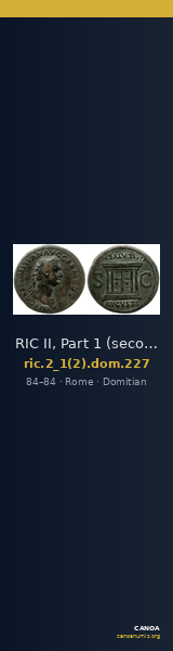 RIC II, Part 1 (second edition) Domitian 227 — CANOA
