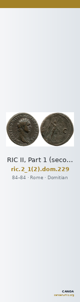RIC II, Part 1 (second edition) Domitian 229 — CANOA