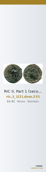 RIC II, Part 1 (second edition) Domitian 235 — CANOA