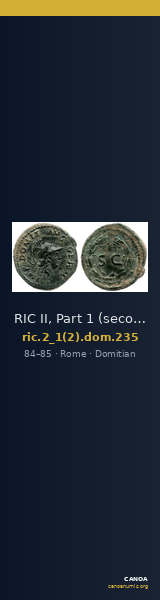 RIC II, Part 1 (second edition) Domitian 235 — CANOA