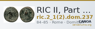 RIC II, Part 1 (second edition) Domitian 237 — CANOA