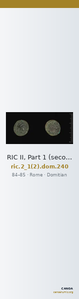 RIC II, Part 1 (second edition) Domitian 240 — CANOA