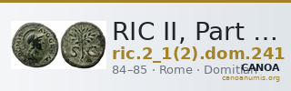 RIC II, Part 1 (second edition) Domitian 241 — CANOA