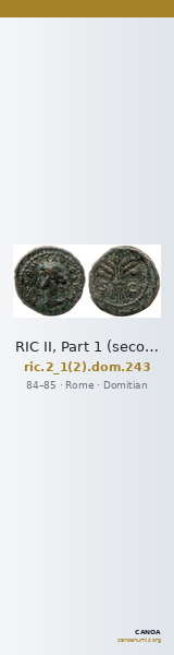 RIC II, Part 1 (second edition) Domitian 243 — CANOA