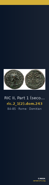 RIC II, Part 1 (second edition) Domitian 243 — CANOA