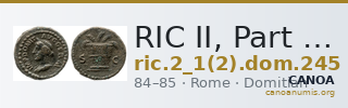 RIC II, Part 1 (second edition) Domitian 245 — CANOA