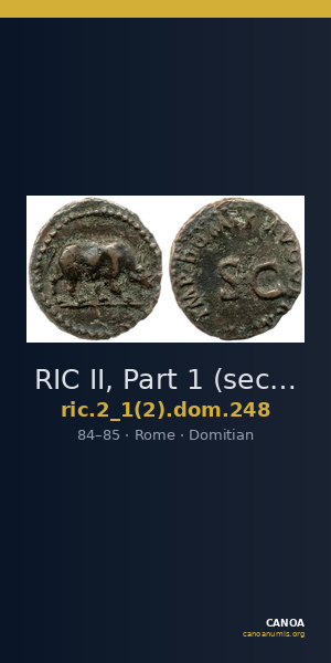 RIC II, Part 1 (second edition) Domitian 248 — CANOA