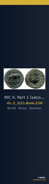 RIC II, Part 1 (second edition) Domitian 250 — CANOA