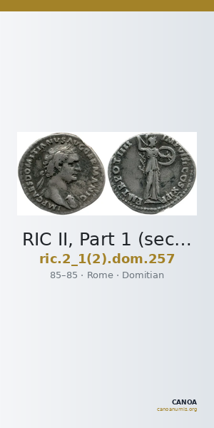 RIC II, Part 1 (second edition) Domitian 257 — CANOA