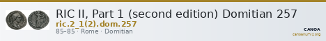 RIC II, Part 1 (second edition) Domitian 257 — CANOA