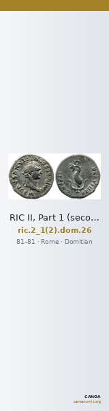 RIC II, Part 1 (second edition) Domitian 26 — CANOA
