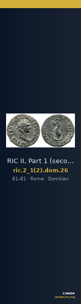 RIC II, Part 1 (second edition) Domitian 26 — CANOA