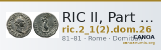 RIC II, Part 1 (second edition) Domitian 26 — CANOA
