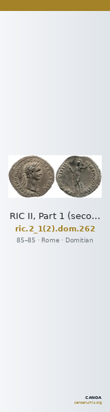RIC II, Part 1 (second edition) Domitian 262 — CANOA
