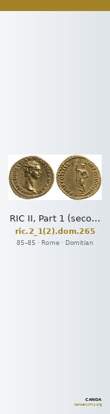 RIC II, Part 1 (second edition) Domitian 265 — CANOA