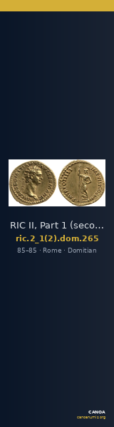 RIC II, Part 1 (second edition) Domitian 265 — CANOA