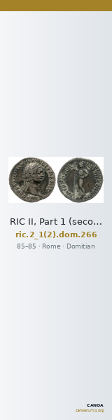 RIC II, Part 1 (second edition) Domitian 266 — CANOA