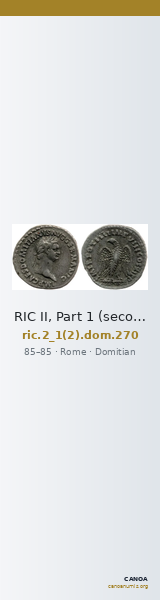 RIC II, Part 1 (second edition) Domitian 270 — CANOA