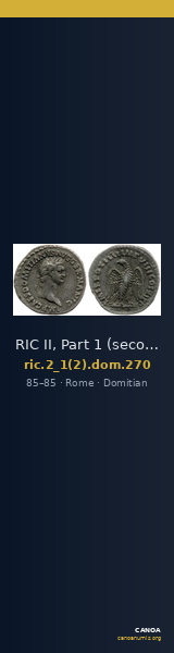 RIC II, Part 1 (second edition) Domitian 270 — CANOA