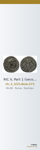 RIC II, Part 1 (second edition) Domitian 271 — CANOA